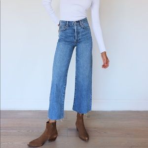 Aritzia Denim Forum Farrah Wide Leg Jean